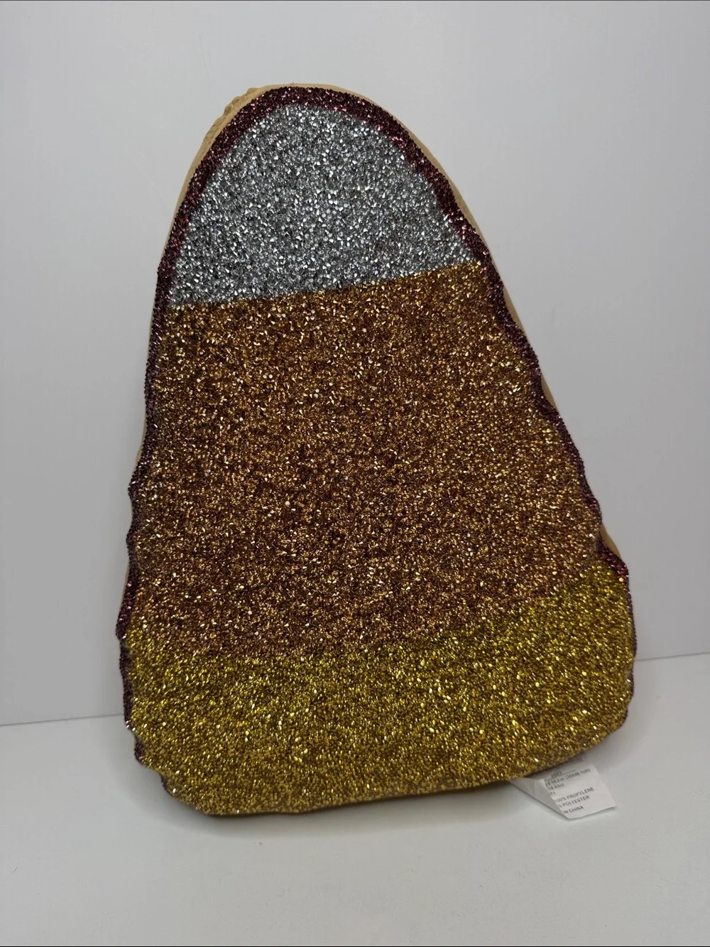 Sparkles Candy Corn rhinestone pillow